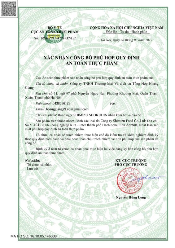 Phước An – Dịch vụ công bố sản phẩm