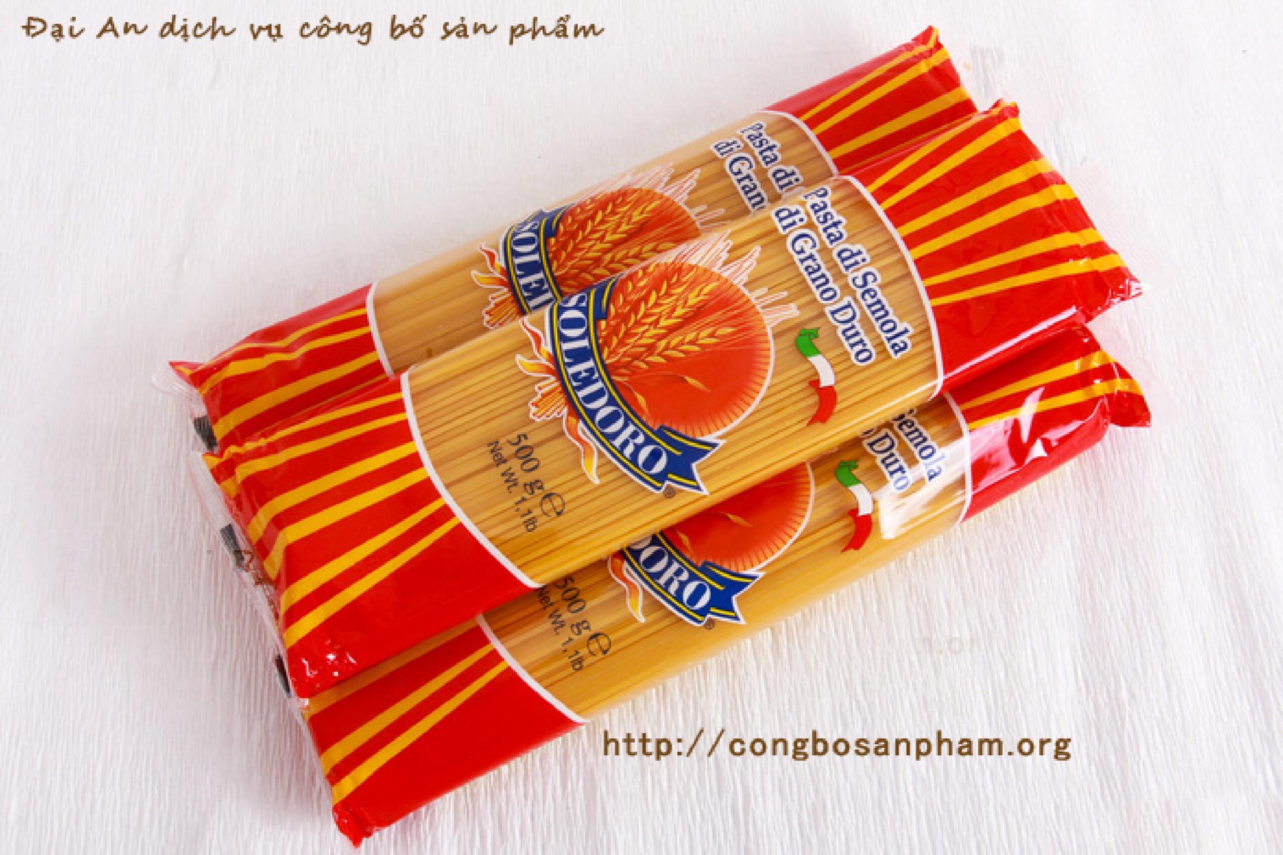 Công bố sản phẩm Mì Ý